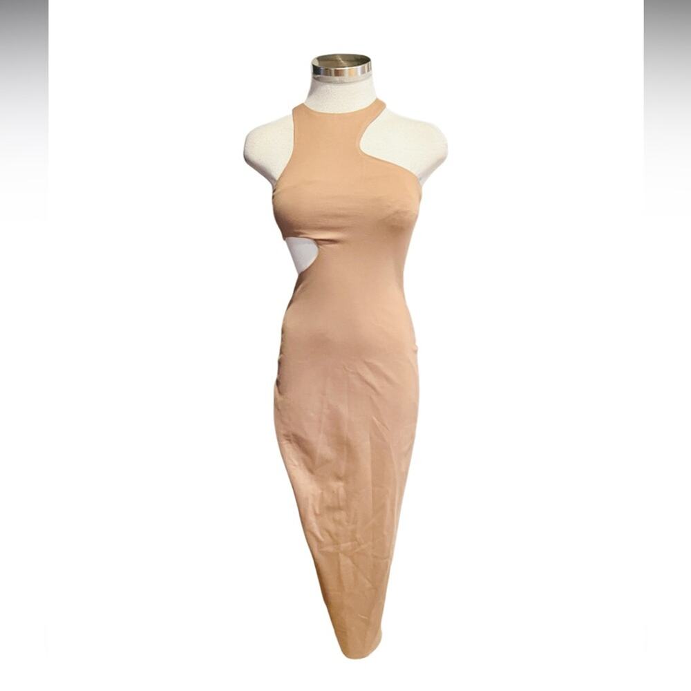 Michael Costello Revolve Rylan Midi Dress in Taupe Size XS NWT - Picture 11 of 11